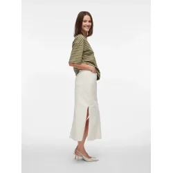 VILA Vinus midi denim skirt cloud 