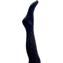 A MOI agnes black dot tights
