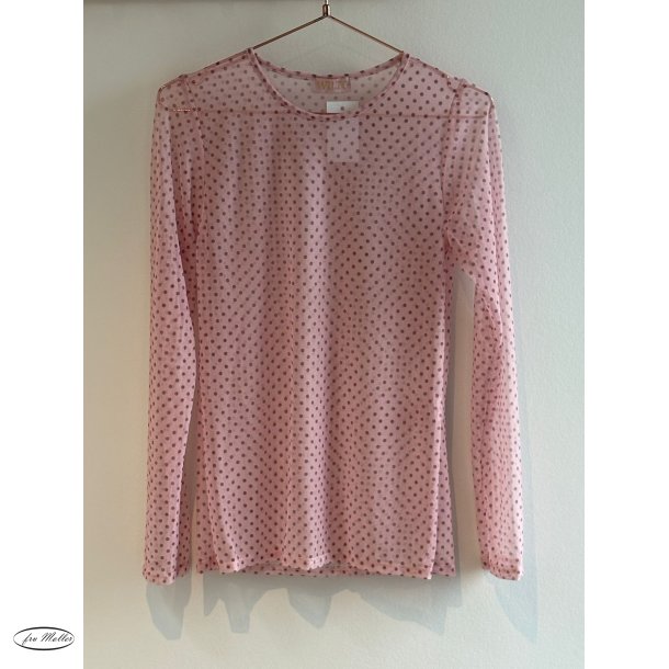 Wilto Mesh blouse rose small dots