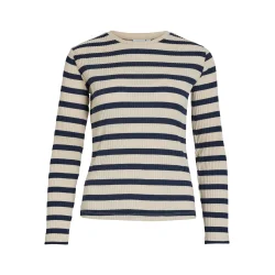 VILA Viamelie o-neck top navy