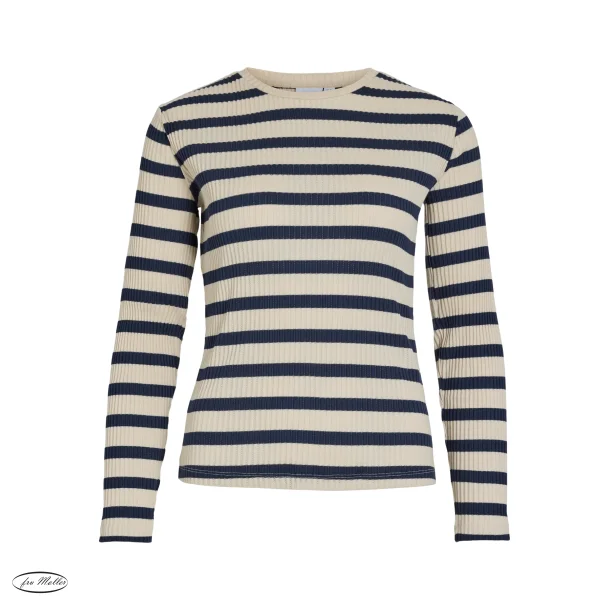 VILA Viamelie o-neck top navy