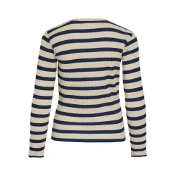 VILA Viamelie o-neck top navy
