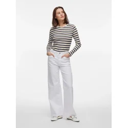 VILA Viamelie o-neck top navy