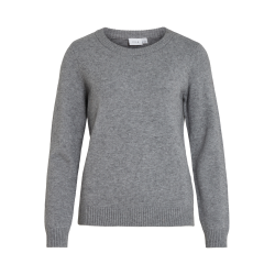 VILA Viril o-neck medium grey melange