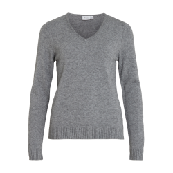 VILA Viril v-neck gr melange