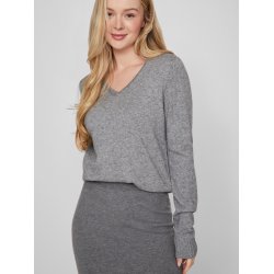 VILA Viril v-neck gr melange