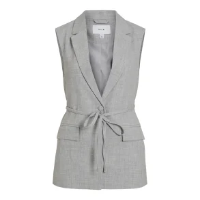 VILA Visala waist coat light grey
