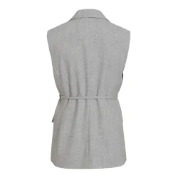 VILA Visala waist coat light grey