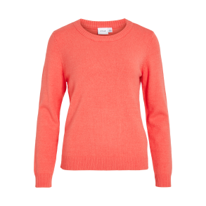 VILA Viril knit dubarry melon