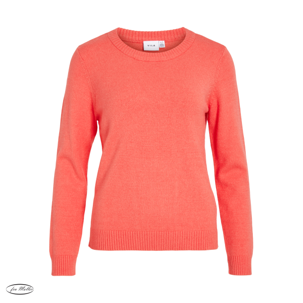 VILA Viril knit dubarry melon