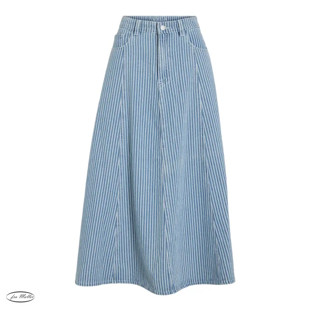 VILA Vikomma midi skirt stripes