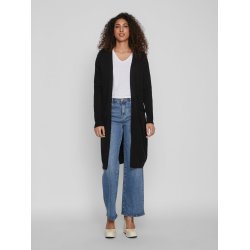 VILA Viril long knit cardigan black