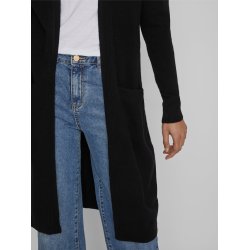 VILA Viril long knit cardigan black