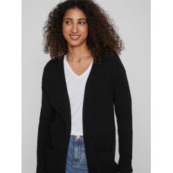 VILA Viril long knit cardigan black