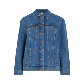VILA Vimey loose denim jacket blue