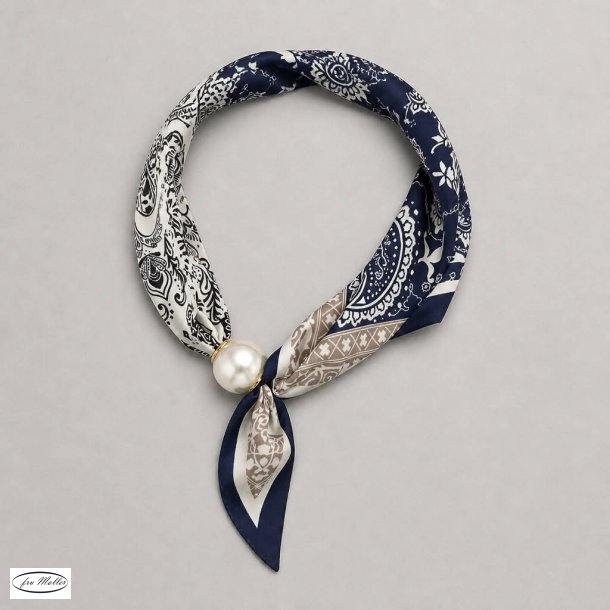 Merrild t�rkl�de magnet paisley marine