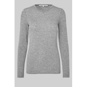 SF Matima o-neck LS tee grey melange