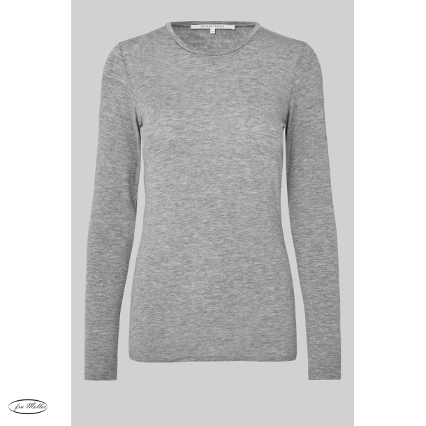 SF Matima o-neck LS tee grey melange