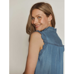 RW Dallas SL top medium denim blue