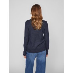 VILA Viril v-neck mrkbl melange