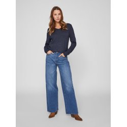 VILA Viril v-neck mrkbl melange