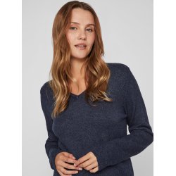 VILA Viril v-neck mrkbl melange