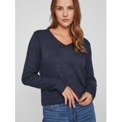 VILA Viril v-neck mrkbl melange