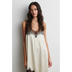 SF Lacia contrast top cream black