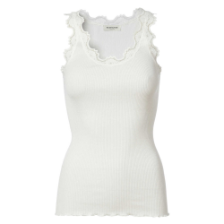 RW Babette silk long lace top new white