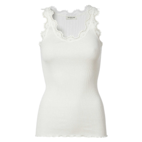 RW Babette silk long lace top new white