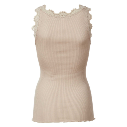 RW Babette silk long lace top cacao