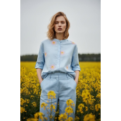 OM-HU Bodhi shirt blue