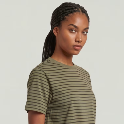 G-Star Unit stripe t-shirt Khaki/Asfalt