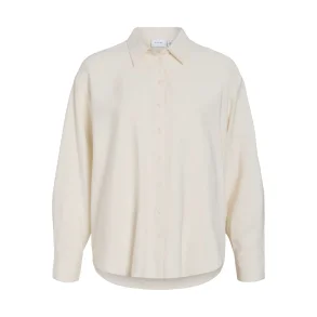 VILA Vichabeso oversized shirt cloud dancer