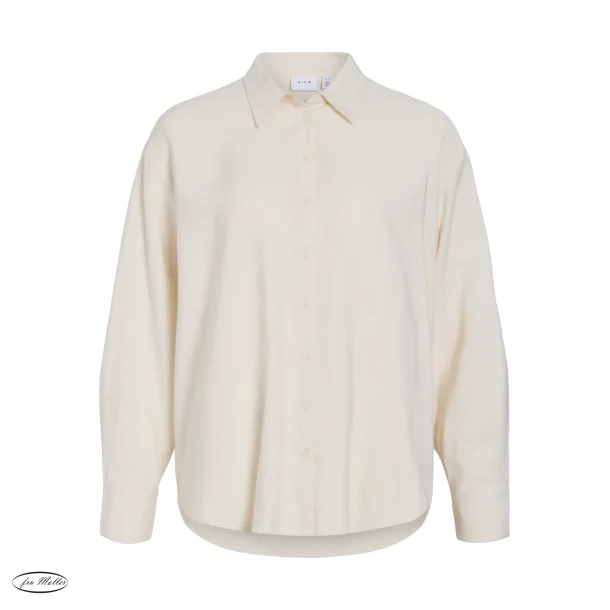 VILA Vichabeso oversized shirt cloud dancer