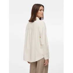 VILA Vichabeso oversized shirt cloud dancer