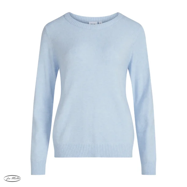 VILA Viril o-neck kentucky blue