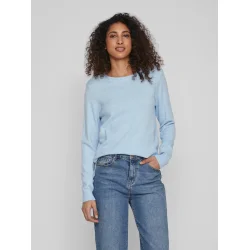 VILA Viril o-neck kentucky blue