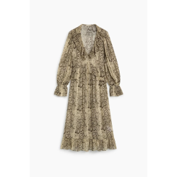 The New Society Isley dress snake print