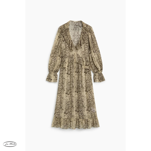 The New Society Isley dress snake print