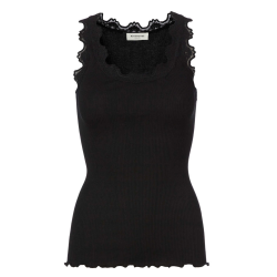 RW Babette silk long lace top black