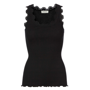 RW Babette silk long lace top black