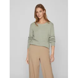 VILA Viril o-neck oil green