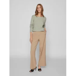 VILA Viril o-neck oil green