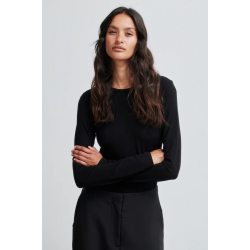 SF Matima o-neck LS tee black