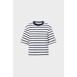 T&T Chelsey Tee navy white stripe