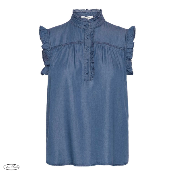 RW Dallas SL top medium denim blue
