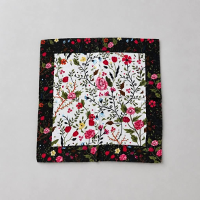 ByLund Silk scarf pink flowers