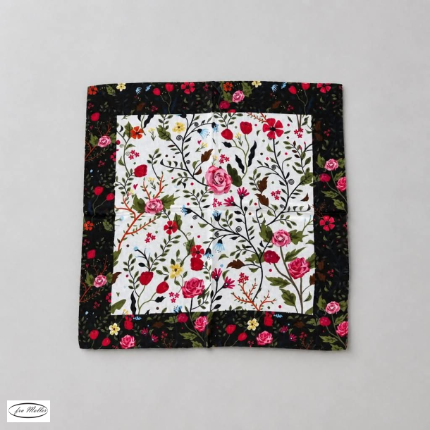 ByLund Silk scarf pink flowers