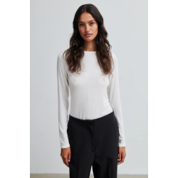 SF Matima o-neck LS tee off white